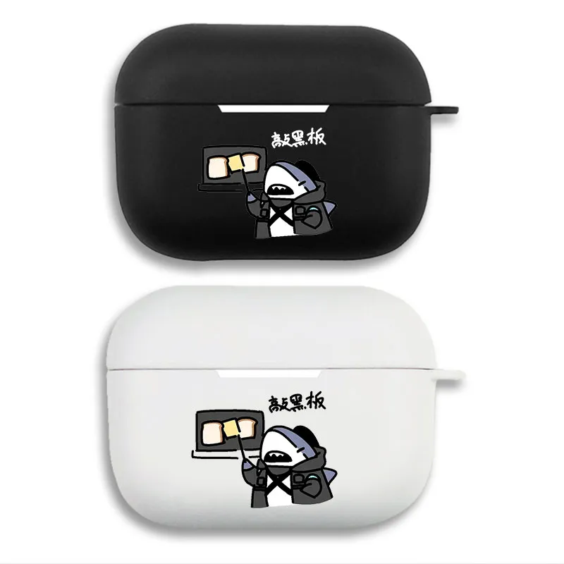 Arknights Doctor Cute Chibi Meme - Matte Graphic Printed Silicone AirPods Pro Case