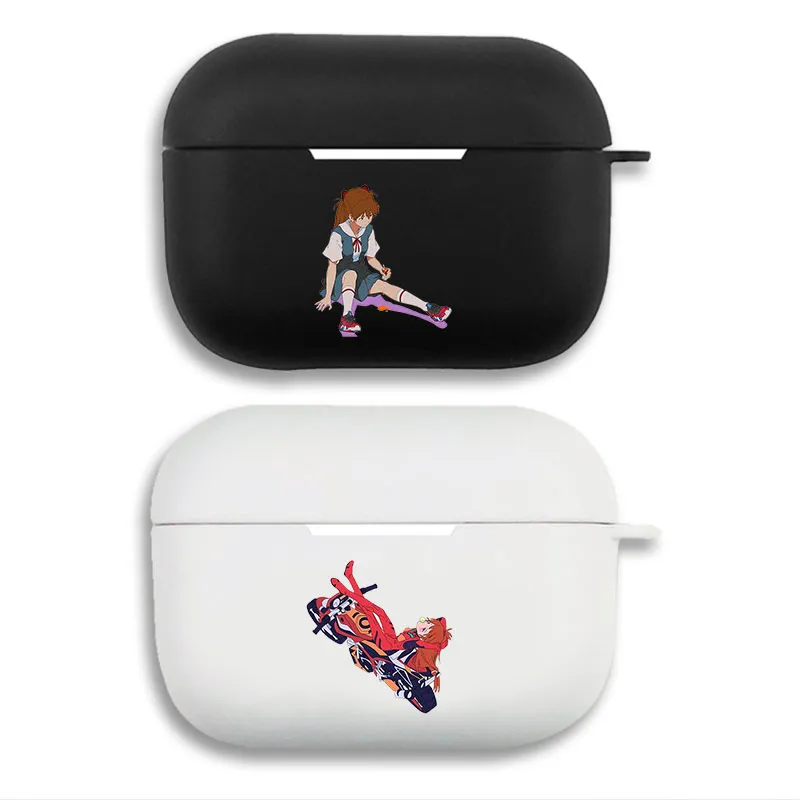 EVA Anime Asuka Langley Soryu Anime Matte Soft Silicone AirPods Case