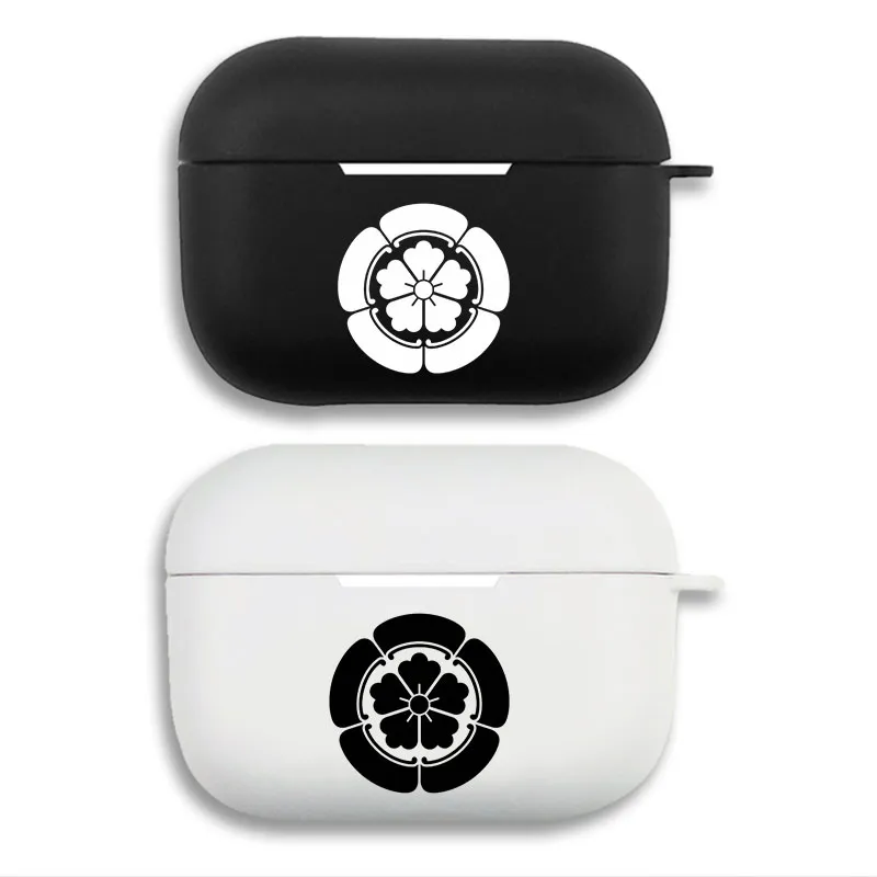 Oda Nobunaga Oda Mokko Clan Crest - Matte Graphic Printed Silicone AirPods Pro Case