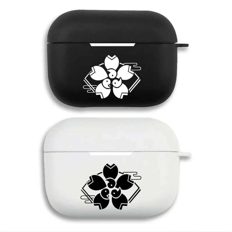 Original God Inazuma Kamisato Clan Crest - Matte Graphic Printed Silicone AirPods Pro Case