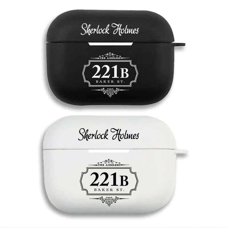 Sherlock Holmes 221B Baker St - The Address DAlien Visitorective Matte AirPods Case