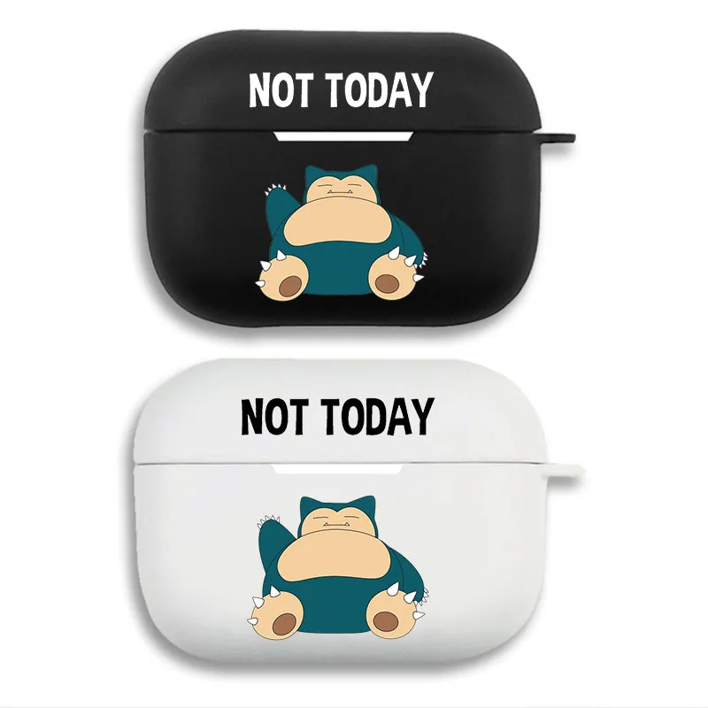 Creature Collection Snorlax Not Today - Cute Funny Lazy Sleeping Matte AirPods Case