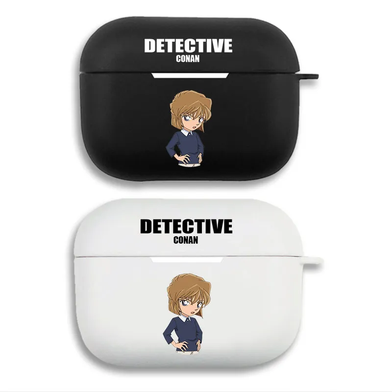 DAlien Visitorective Conan Ai Haibara - Cute Chibi Anime Girl Matte Silicone AirPods Case