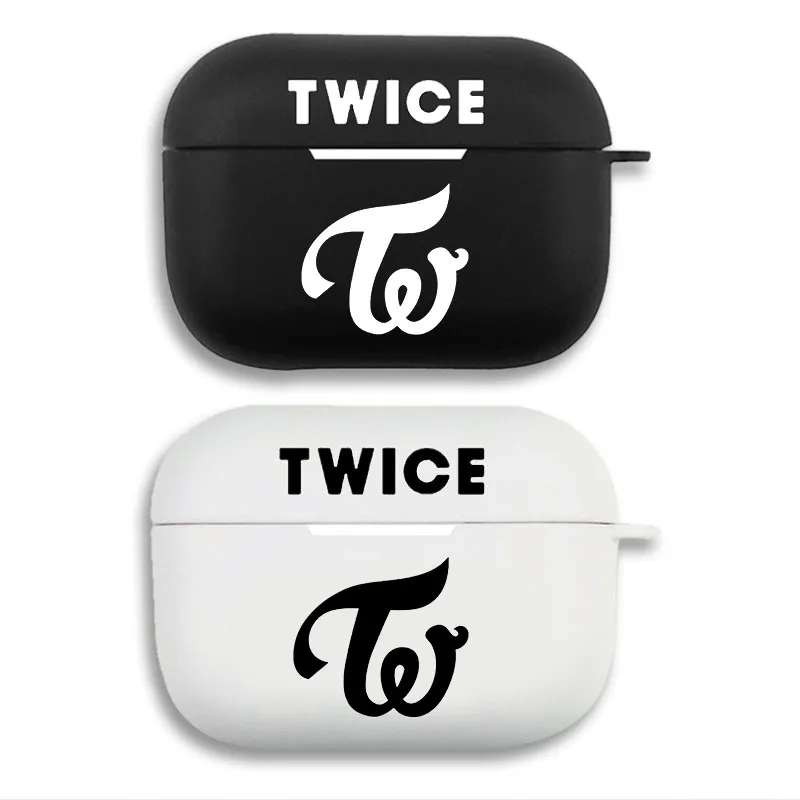 TWICE Kpop Merchandise - Official Group Logo Matte Silicone AirPods Case