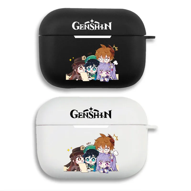 Original God Chibi Characters - Hutao Venti Tartaglia Keqing Matte AirPods Case