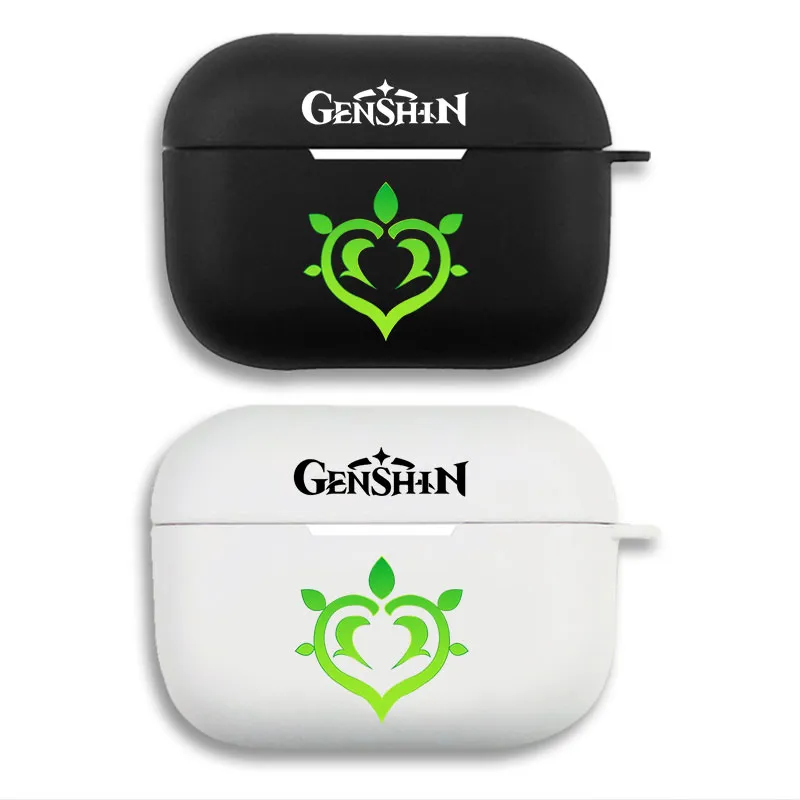Original God Dendro Element - Vision Logo Matte Silicone AirPods Case