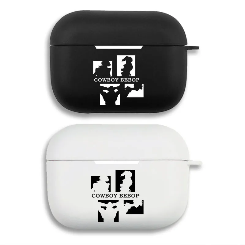 Cowboy Bebop - Classic Anime Silhouette Logo Matte Soft Silicone AirPods Case