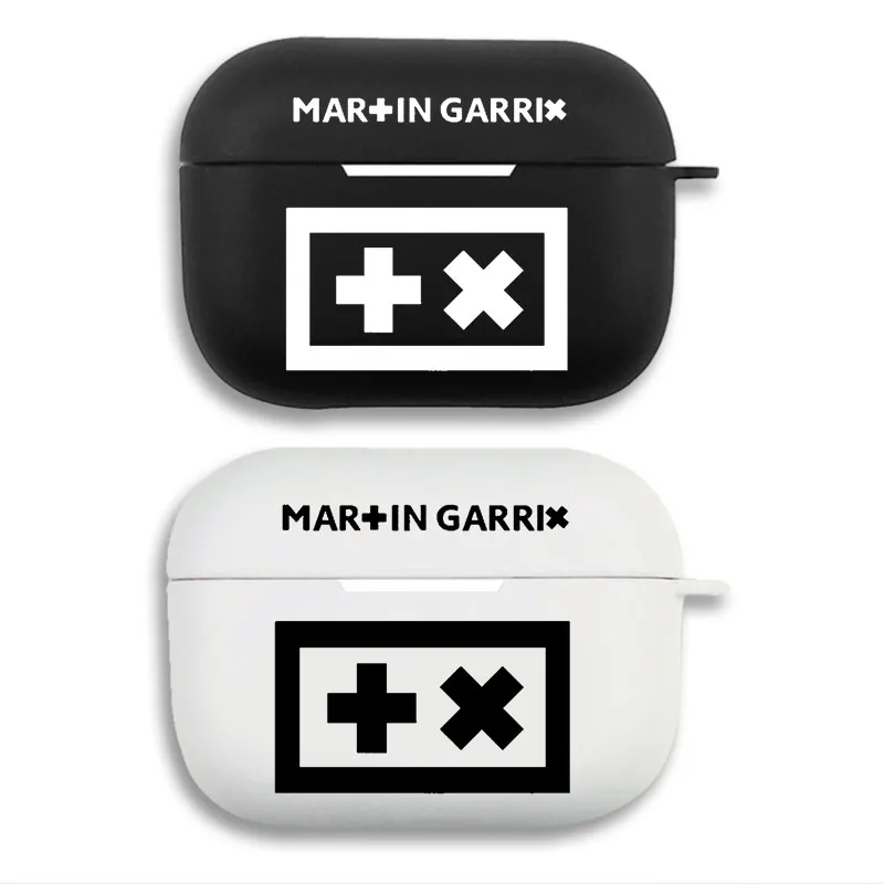 Martin Garrix — EDM DJ Plus x Logo Typography Print Matte Silicone AirPods Case