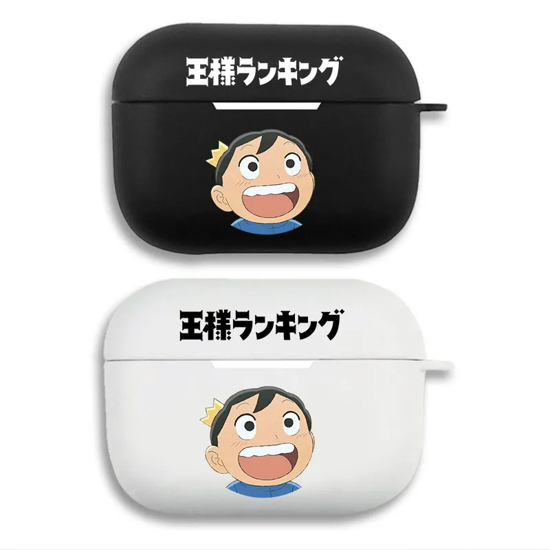 Ranking of Kings — Cute Bojji Crown Character Print Matte Silicone AirPods Case