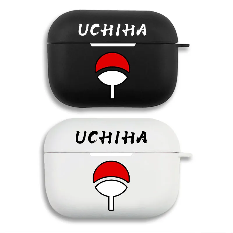 Ninja Anime  — Uchiha Clan Crest Fan Symbol Print Matte Silicone AirPods Case