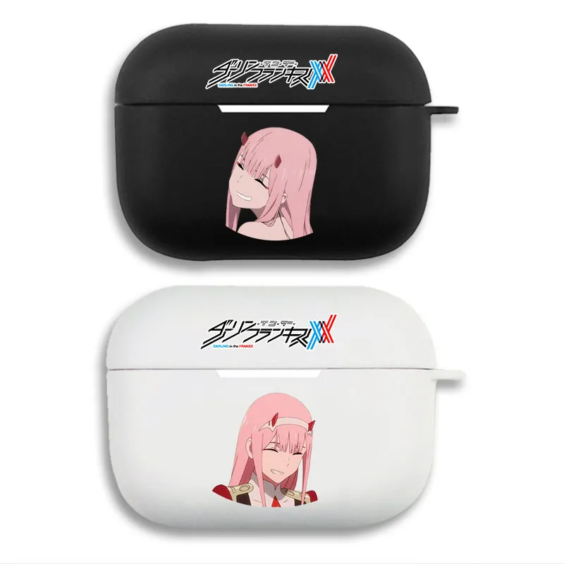 Darling in the Franxx Zero Two Anime Logo Matte Soft Silicone AirPods Case