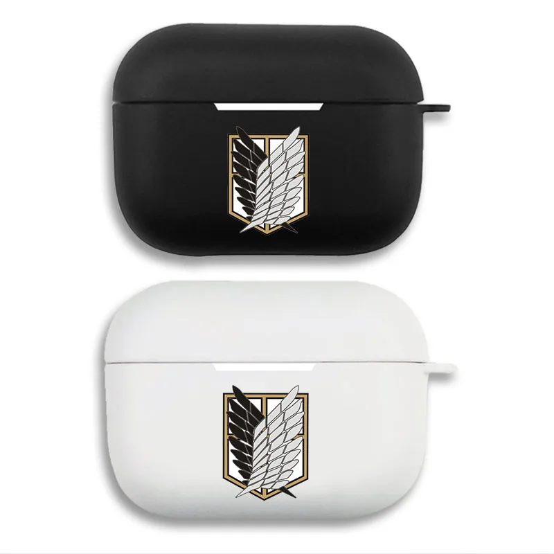 Wall Defense — Wings of Freedom Scout Regiment Emblem Print Matte Silicone AirPods Case