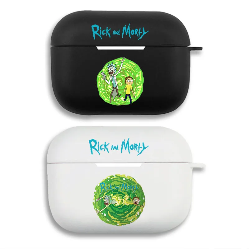 Rick and Morty — Green Portal Science Fiction Graphic Print Matte Silicone AirPods Case