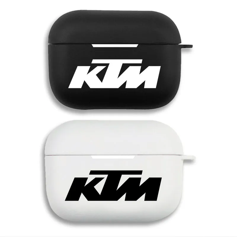 KTM Racing — Sport Motorcycle Logo Graphic Print Matte Silicone AirPods Case