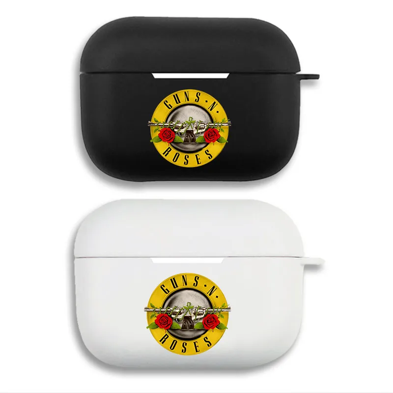 Guns N' Roses - Classic Bullet Logo Matte Soft Silicone AirPods Case