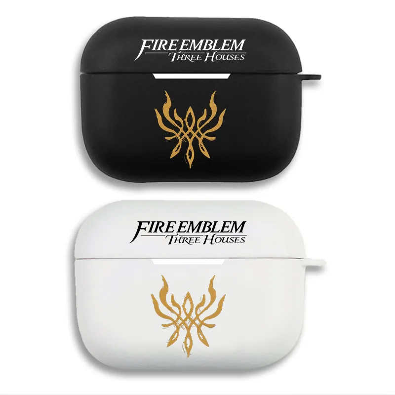 Fire Emblem: Three Houses — Crest of Flames Logo Print Matte Silicone AirPods Case
