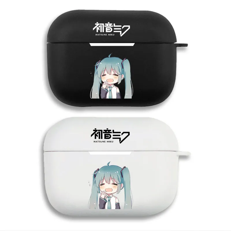 Vocaloid Star — Cute Anime Chibi Graphic Print Matte Silicone AirPods Case