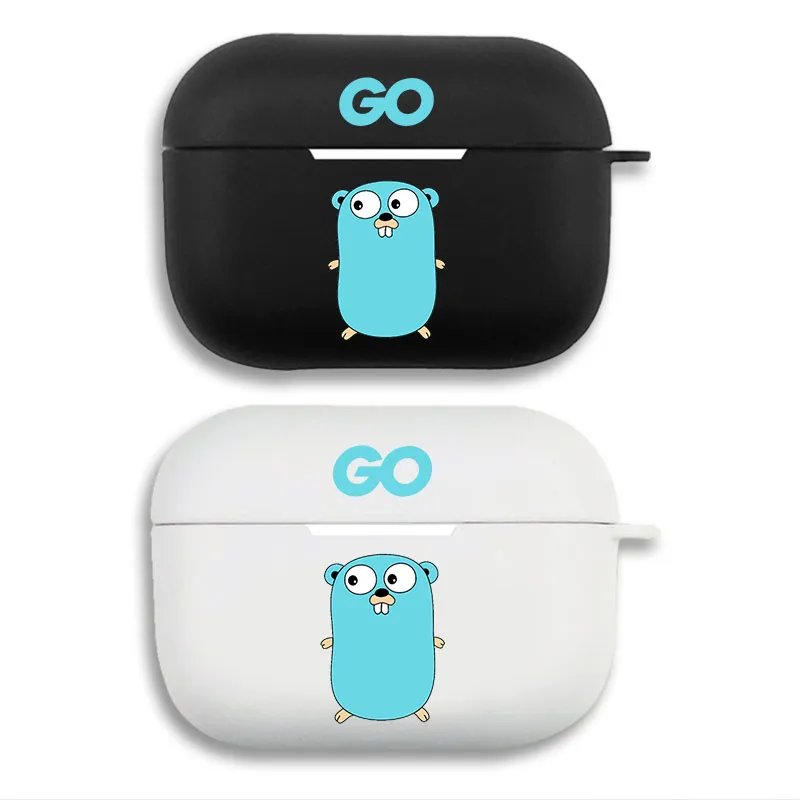 Golang Go Language Programming Cute Gopher Mascot Logo AirPods Case