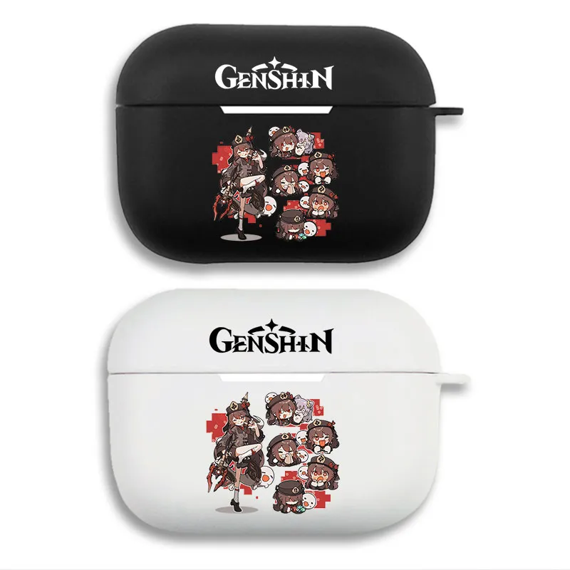 Original God Hu Tao Chibi Collage Anime AirPods Case