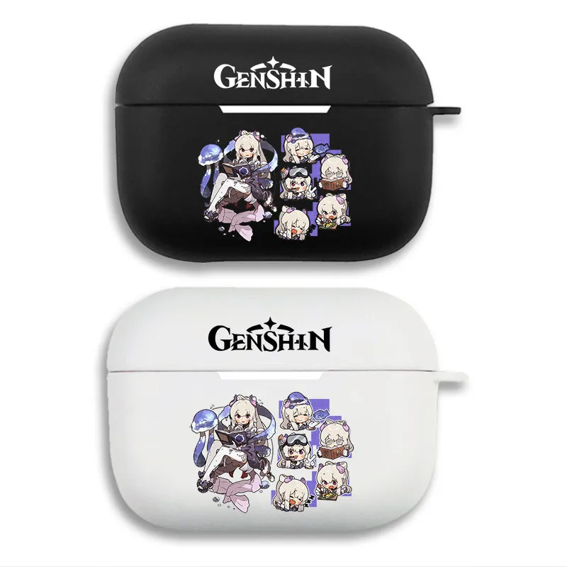 Original God Sangonomiya Kokomi Cute Chibi Faces Anime Logo AirPods Case