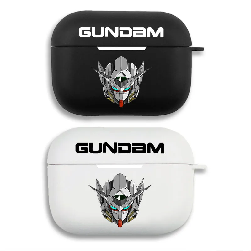 Mobile Suit Gundam Mecha Head Graphic Matte Silicone AirPods Case