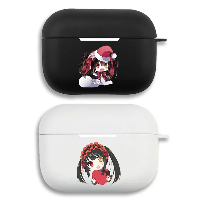 Date A Live Kurumi Tokisaki Chibi Anime Matte Silicone AirPods Case
