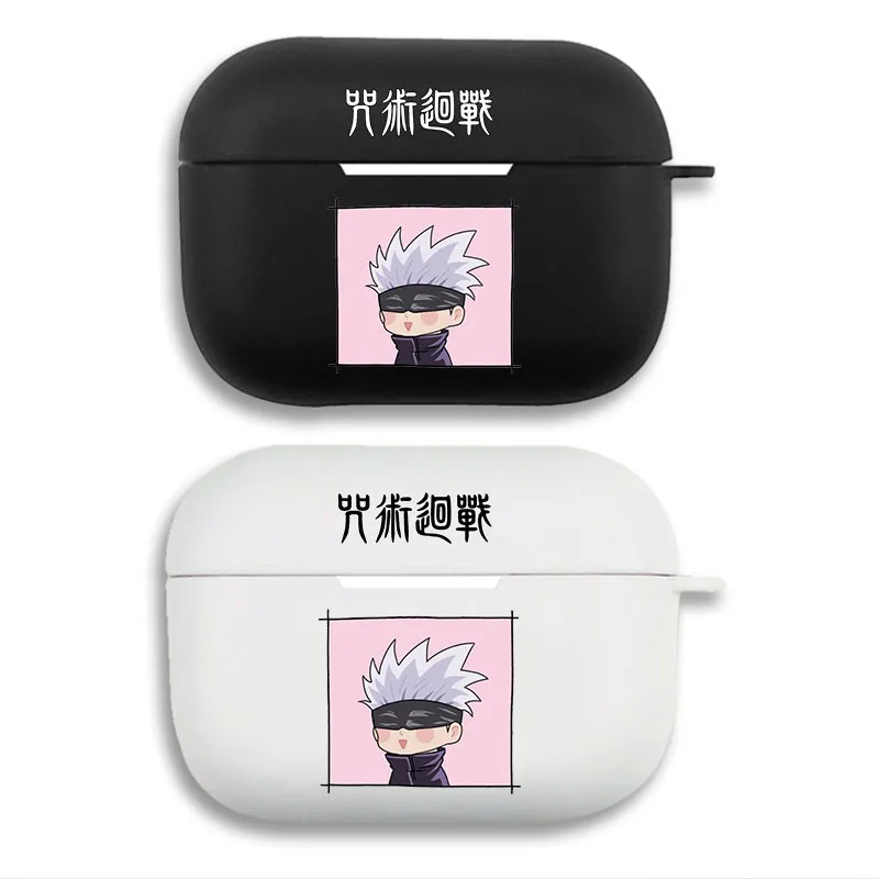 Curse Exorcist Satoru Gojo — Cute Chibi Matte Graphic Print Silicone AirPods Case