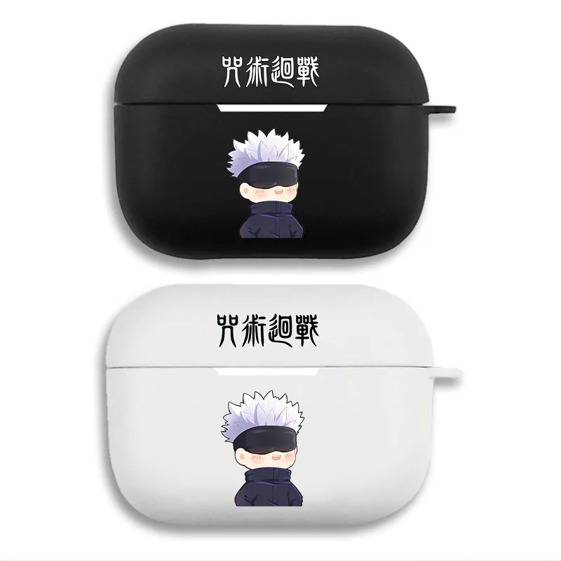 Curse Exorcist Satoru Gojo Cute Chibi Blindfold Anime AirPods Case