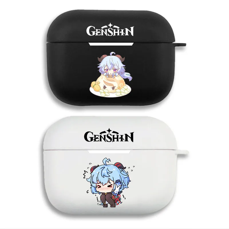 Original God Ganyu Cute Chibi Anime Emoji AirPods Case