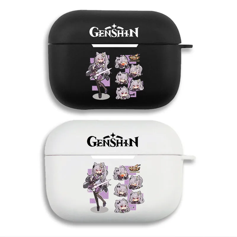 Original God Keqing Cute Chibi Anime Emoji AirPods Case