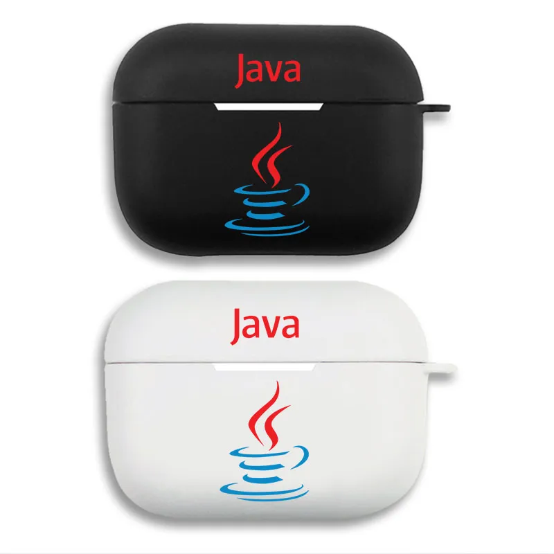 Java Programming Language Coffee Cup Logo AirPods Case