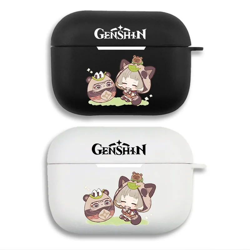 Original God Sayu Chibi AirPods Case — Cute Kawaii Anime Soft Silicone Game Protective Cover
