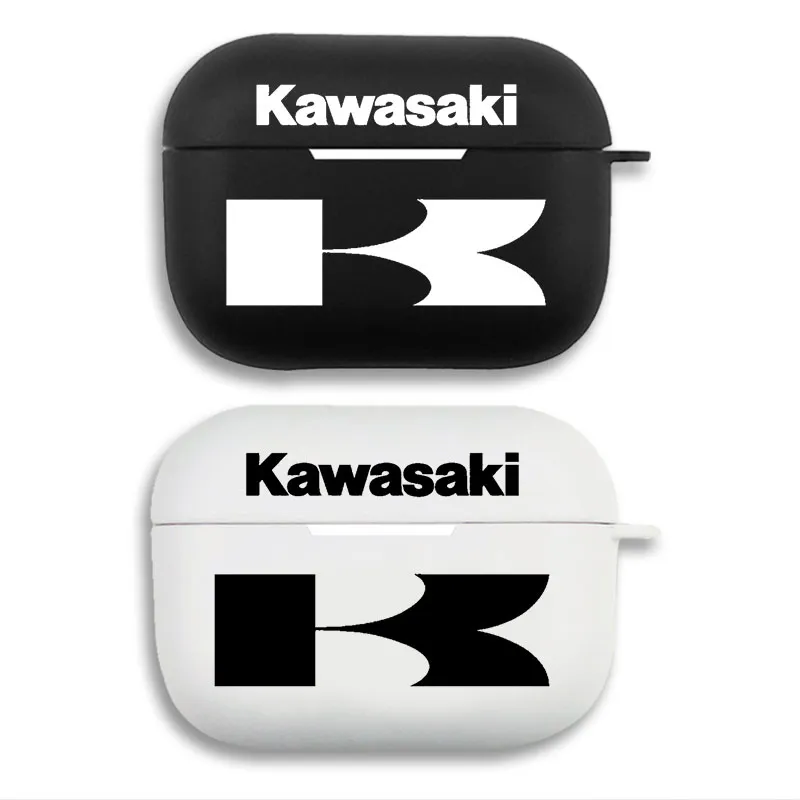 Kawasaki Racing - Motorbike Logo Emblem Matte HD Print Soft Silicone Airpods Case