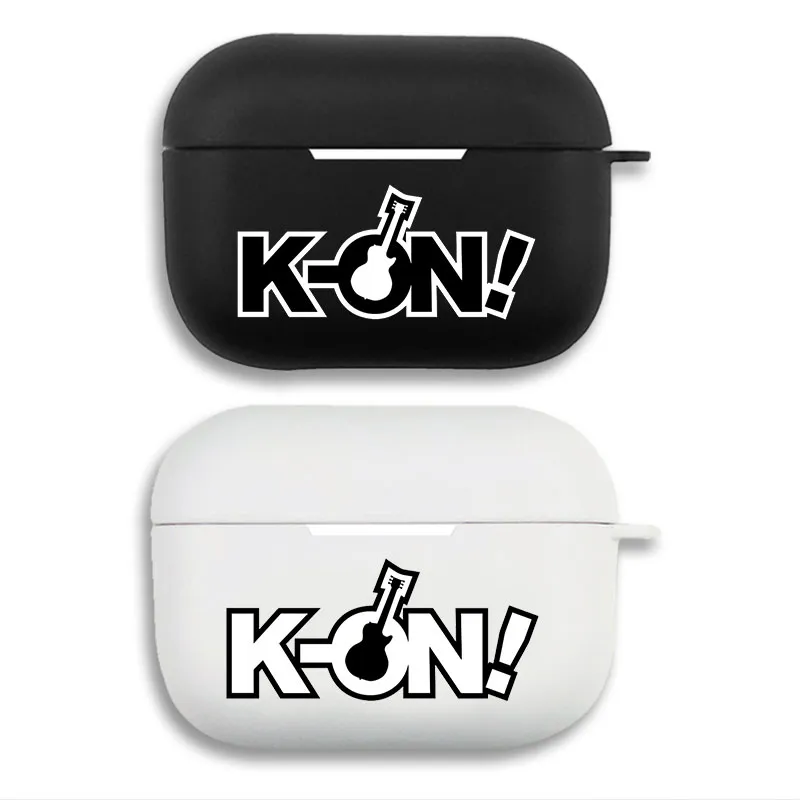 K-On! - Classic Anime Logo Guitar Emblem Matte HD Print Soft Silicone Airpods Case