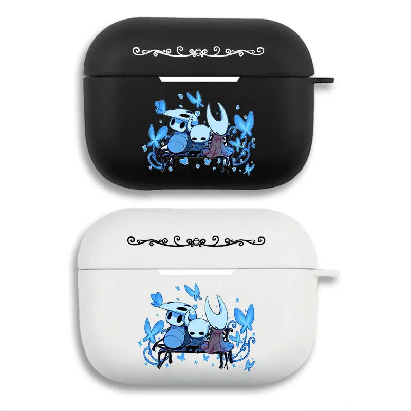 Hollow Knight Quirrel and Hornet Blue Lifeblood Butterflies AirPods Case