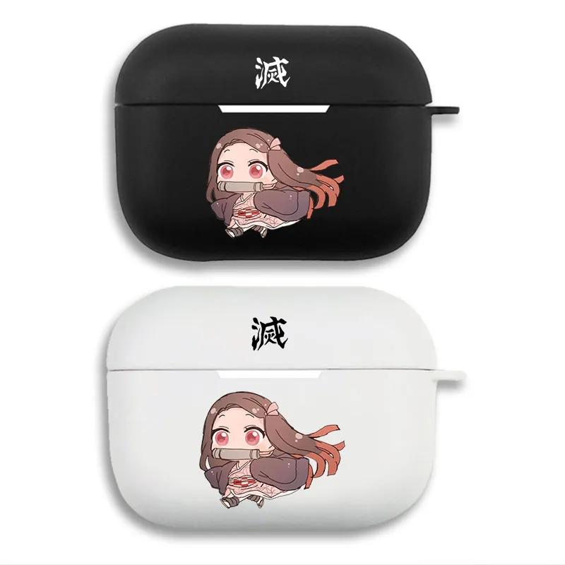 Blade Corps — Nezuko Kamado Chibi Kanji Print Matte AirPods Case