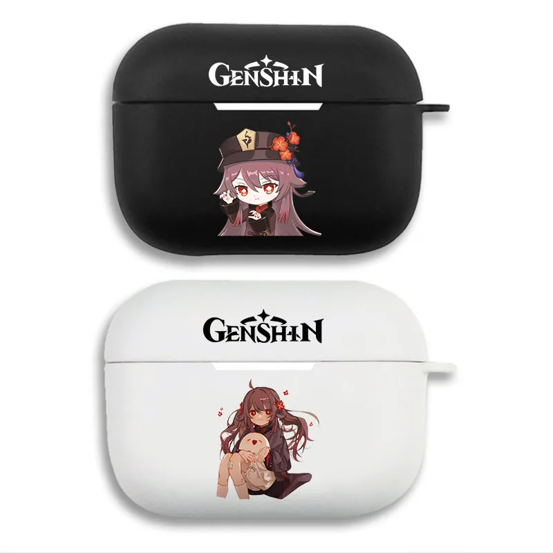 Hu Tao Original God - Cute Anime Chibi Graphic Protective Airpods Case