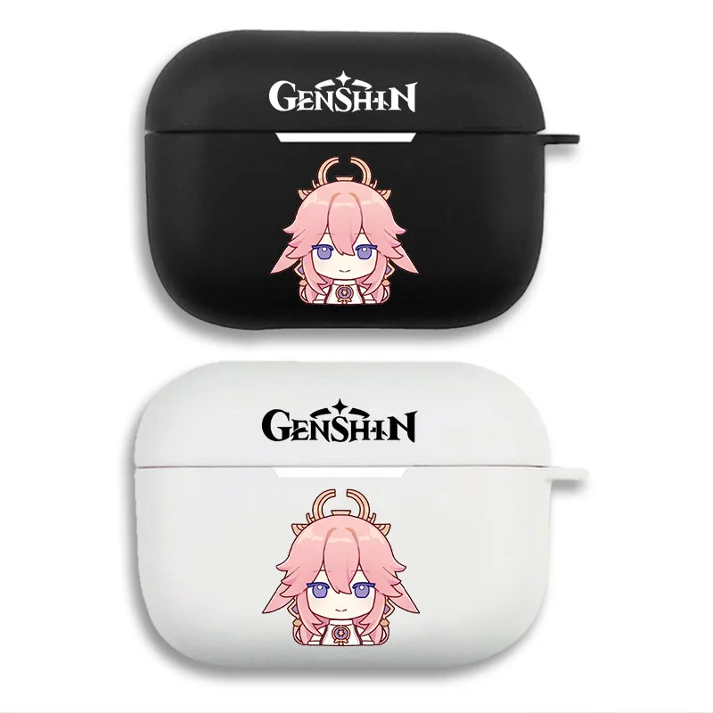 Original God Yae Miko Chibi Anime Logo AirPods Case