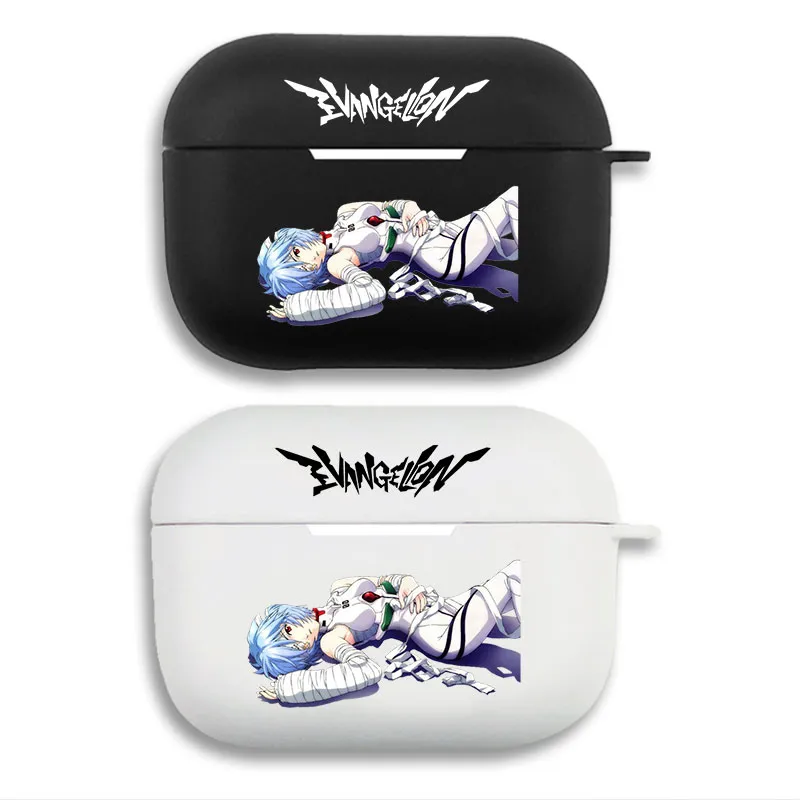EVA Anime Rei Ayanami — Bandaged Anime Girl Plugsuit Graphic Soft Silicone Split Airpods Case