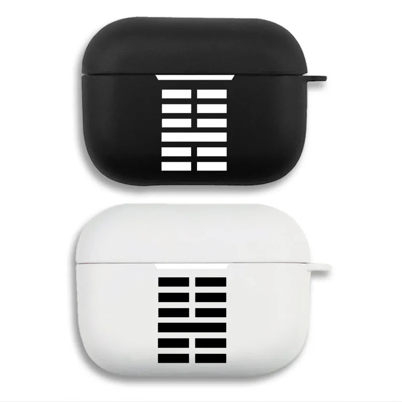 Gisang Gisaengsaeng — Parasite Movie Morse Code Hexagram Soft Silicone Split Airpods Case
