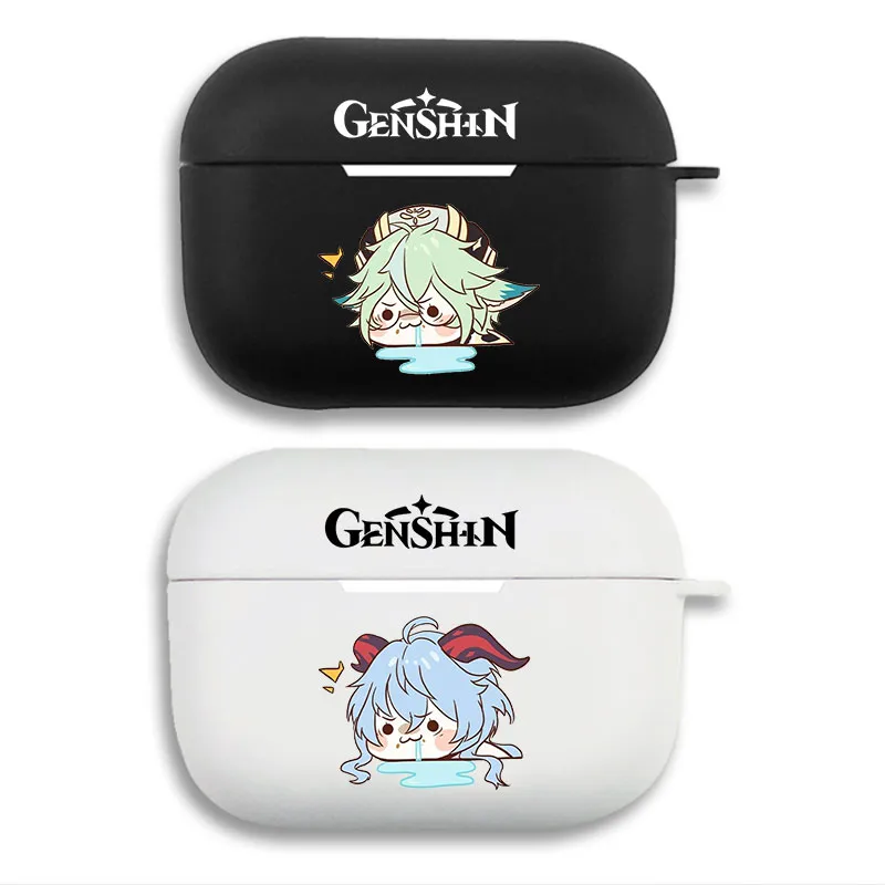 Original God Sucrose Ganyu Chibi Anime Soft Silicone Airpods Case