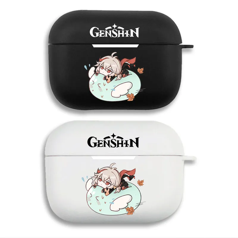 Original God Kaedehara Kazuha — Chibi Anime Character & Slime Soft Silicone Split Airpods Case