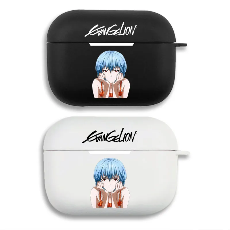 EVA Anime Rei Ayanami — Classic Anime Girl Graphic Soft Silicone Split Airpods Case