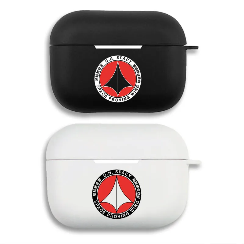 Macross UN Spacy — Earth Government Space Wing Emblem Logo Soft Silicone Split Airpods Case