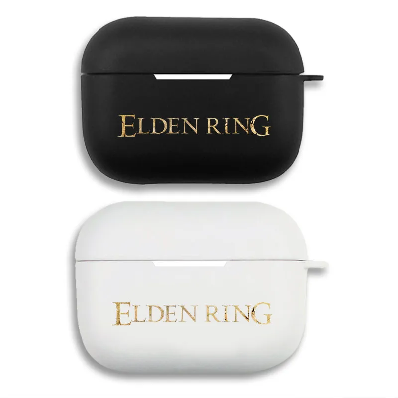 Elden Ring Logo — Dark Fantasy RPG Video Game Title Matte Soft Protective Cover AirPods Case