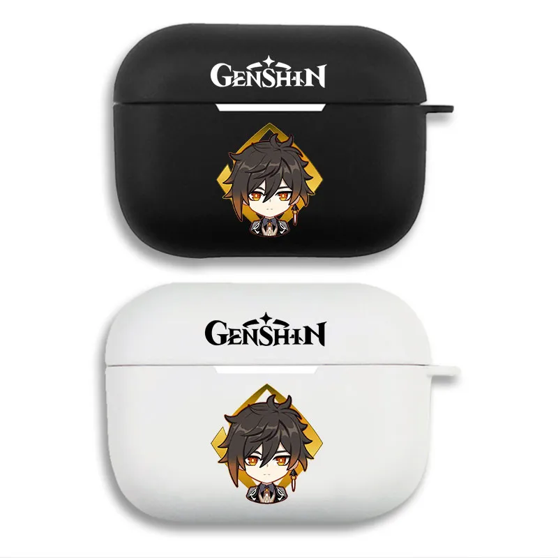 Original God Zhongli Chibi Protective Airpods Case