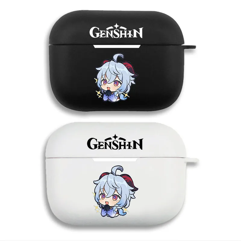 Original God Ganyu — Chibi Cryo Game Character Graphic Soft Silicone Split Airpods Case
