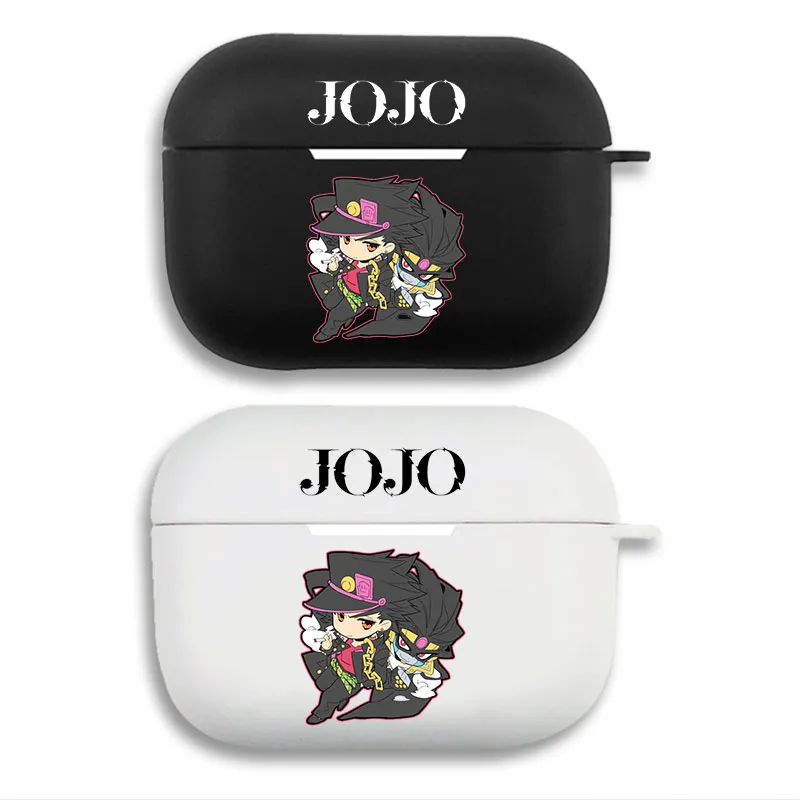 JOJO Anime Jotaro Kujo — Chibi Anime Character and Stand Graphic Soft Silicone Split Airpods Case