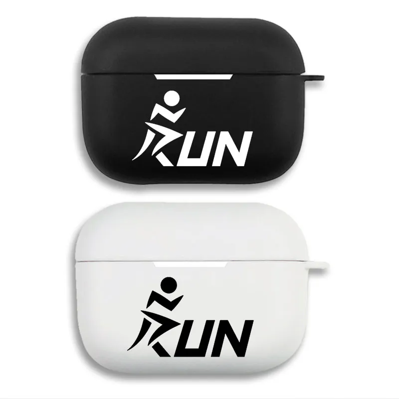Cai Xukun KUN — Idol Pop Star Ikun Running Logo Graphic Soft Silicone Split Airpods Case
