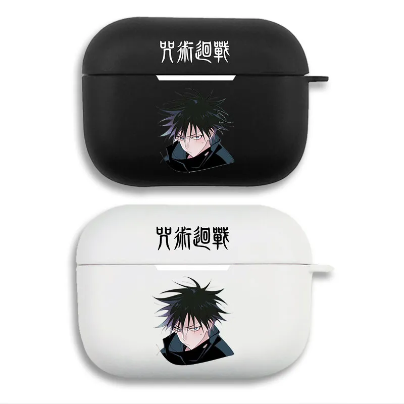 Curse Exorcist Megumi Fushiguro — Anime Sorcerer Graphic Soft Silicone Split Airpods Case